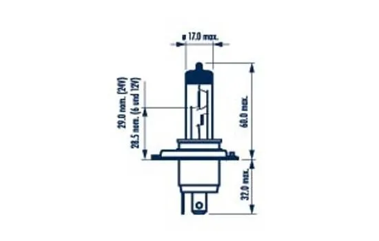 NARVA 98504 Glödlampa, fjärrstrålkastare