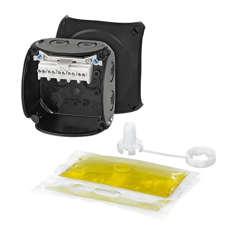 Hellermann Tyton WP 0202 B Kopplingsdosa gelfylld, 2,5 mm² 93×93 mm