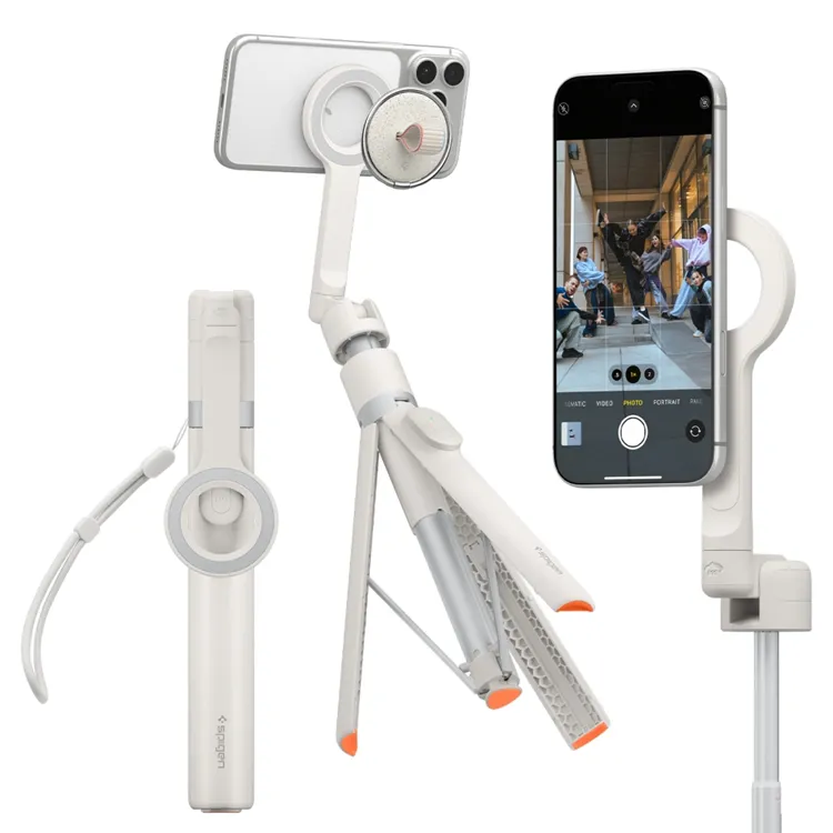 Spigen S582W Bluetooth Selfiepinne & Tripod Universal 165cm - Beige