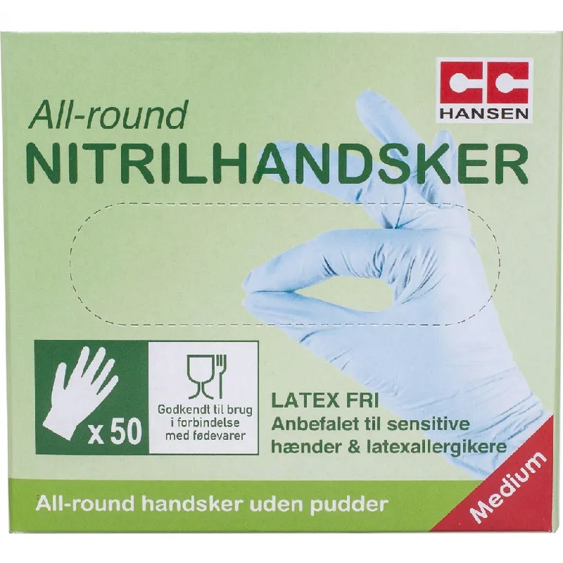 Engångshandskar | Nitril | Allround | 50 st. | CC Hansen