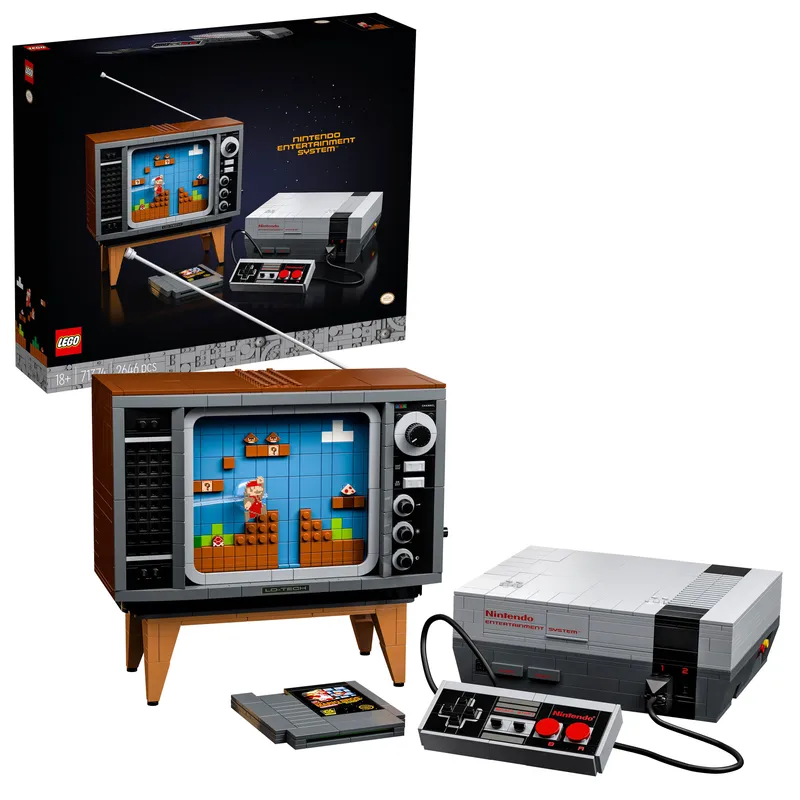 Byggleksak – LEGO – 71374 – NES-konsol – Retro TV – 18 år och uppåt