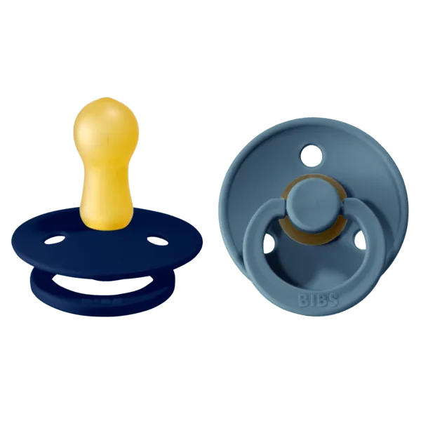 BIBS Colour Nappar - Stl. 2 - 2-pack - Rund - Deep Space/Petrol