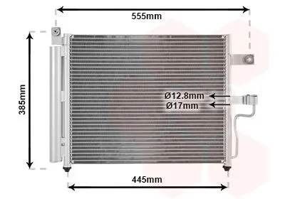 Kondensor, klimatanläggning VAN WEZEL 82005081