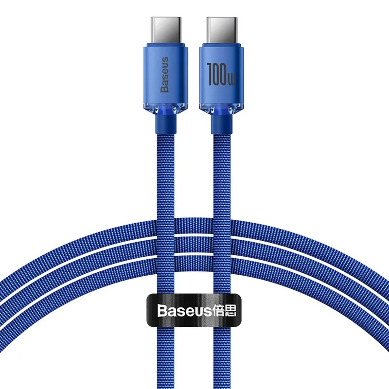 Baseus Crystal Shine cable USB-C to USB-C 100W 1.2m (blue)