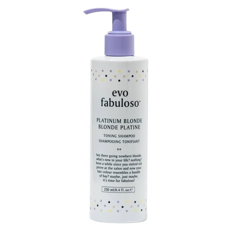 Evo Fabuloso Platinum Blonde Toning Shampoo 250 ml
