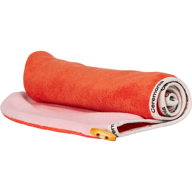 Ceremonia Microfiber Hair Towel Guava