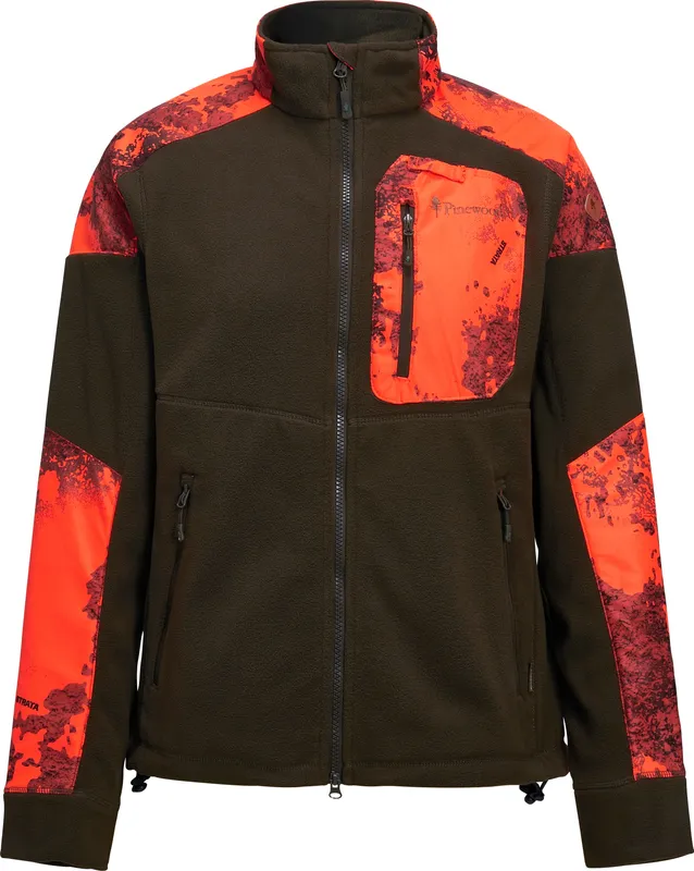 Pinewood Women’s Småland Hunters Camou Fleece Jacket H.Brown/Strata Blaze (#6634)