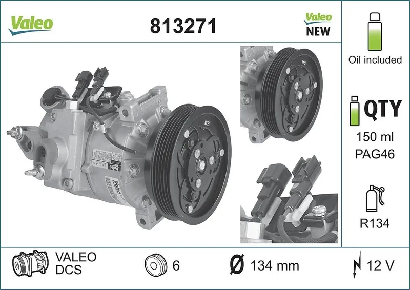 AC-kompressor VALEO 813271