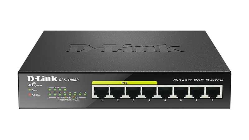 D-link Dgs-1008p 8-port Poe 52w Switch