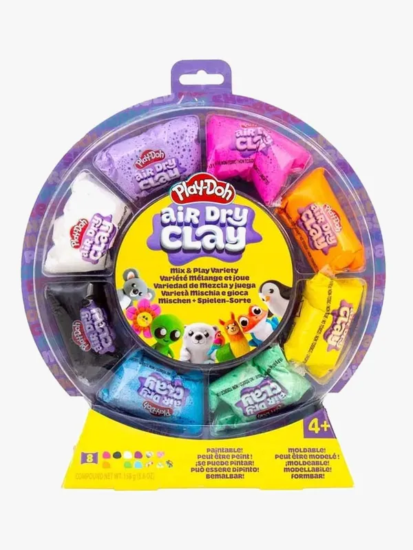 Play-Doh Air Dry Lera 8 Färger