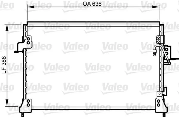 Kondensor, klimatanläggning VALEO 818025