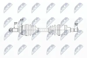Drivaxel NTY NPW-SU-029