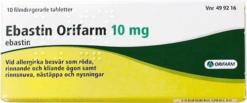 Ebastin Orifarm, filmdragerad tablett 10 mg 10 st
