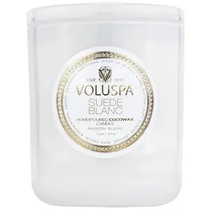Voluspa Classic Maison Blanc doftljus 60 timmar Suede Blanc