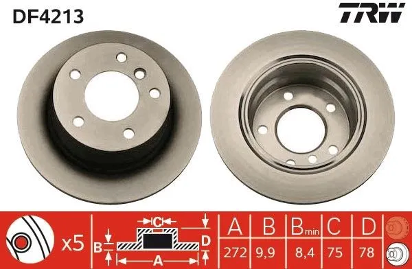 Bromsskiva TRW DF4213