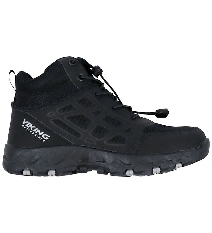 Viking Track Mid SL WP Sneakers, Black, 34