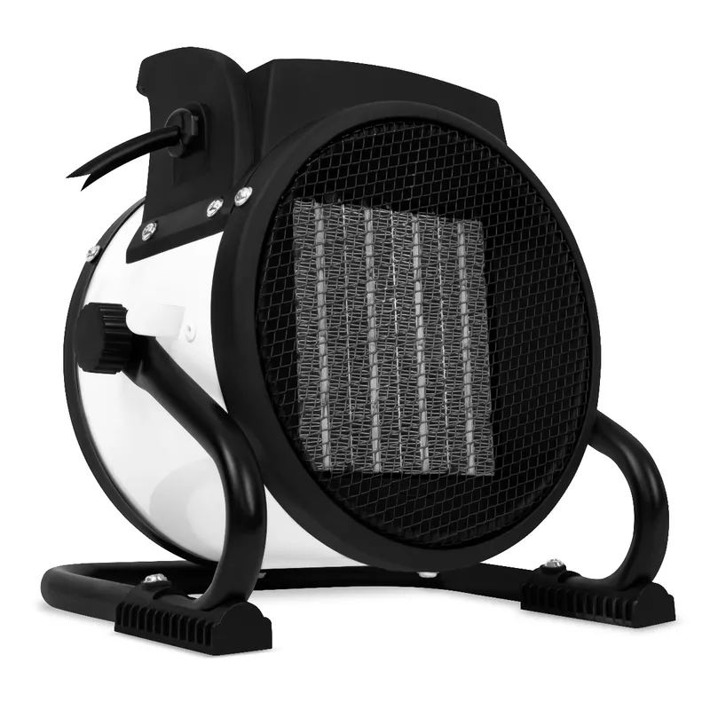 Elektrisk värmefläkt 1000W/2000W - Keramisk - Vit