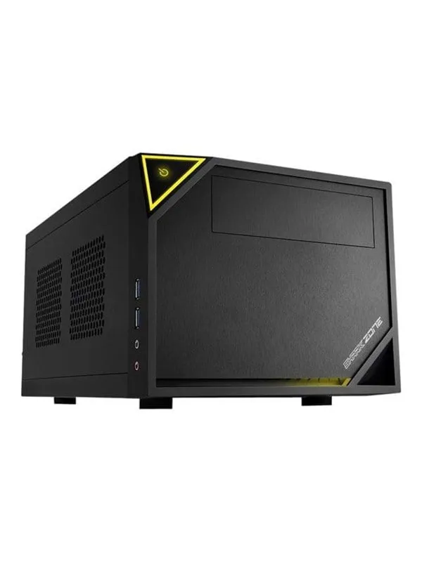 Sharkoon SHARK ZONE C10 - tower - mini ITX - Chassi - Miditower - Gul