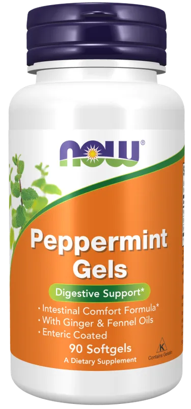 Peppermint Gels 90 Softgels - Now Foods