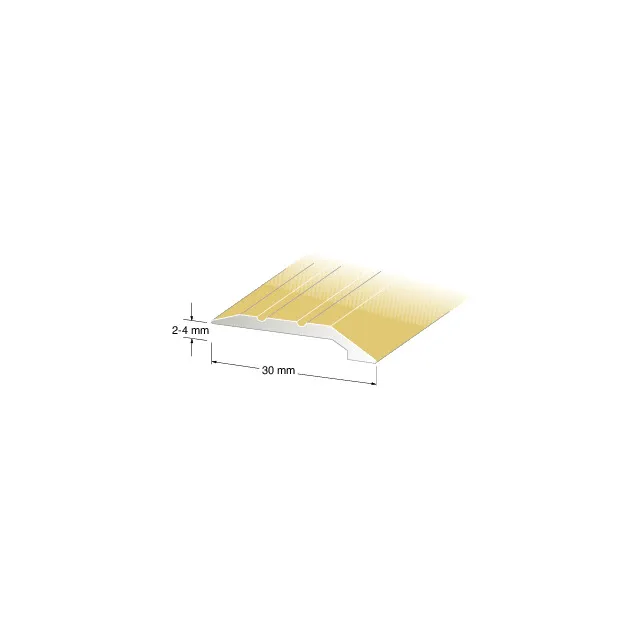 NIVÅLIST 2-4MM GULD 100CM NR6 BR:30MM ALUM (12) | Beijerbygg Byggmaterial
