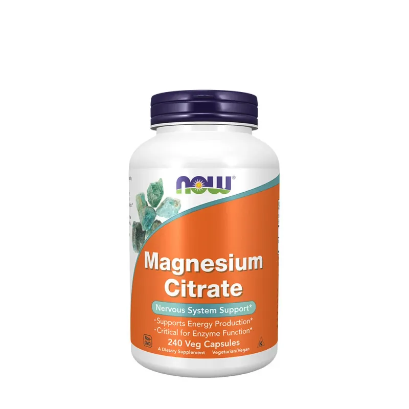 NOW - Magnesiumcitrat, 400 mg - 240 kapslar
