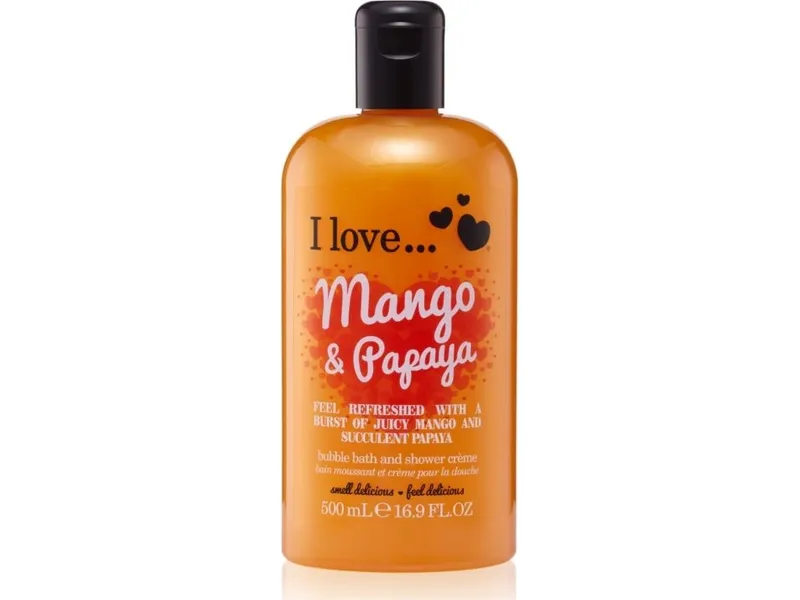 I Love Mango & Papaya Bubble Bath & Shower Créme - 500 ml