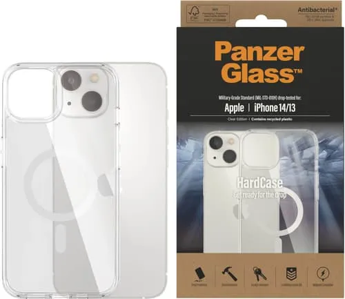 PanzerGlass HardCase MagSafe Compatible Apple iPhone 14 | 13 | Clear