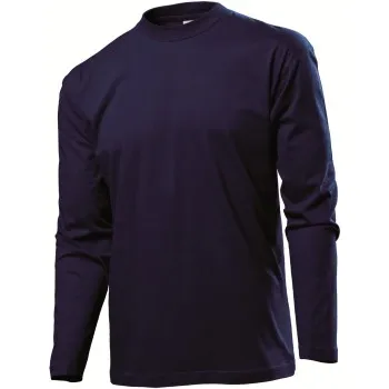 Stedman Classic Long Sleeve Men Mörkblå bomull Small Herr