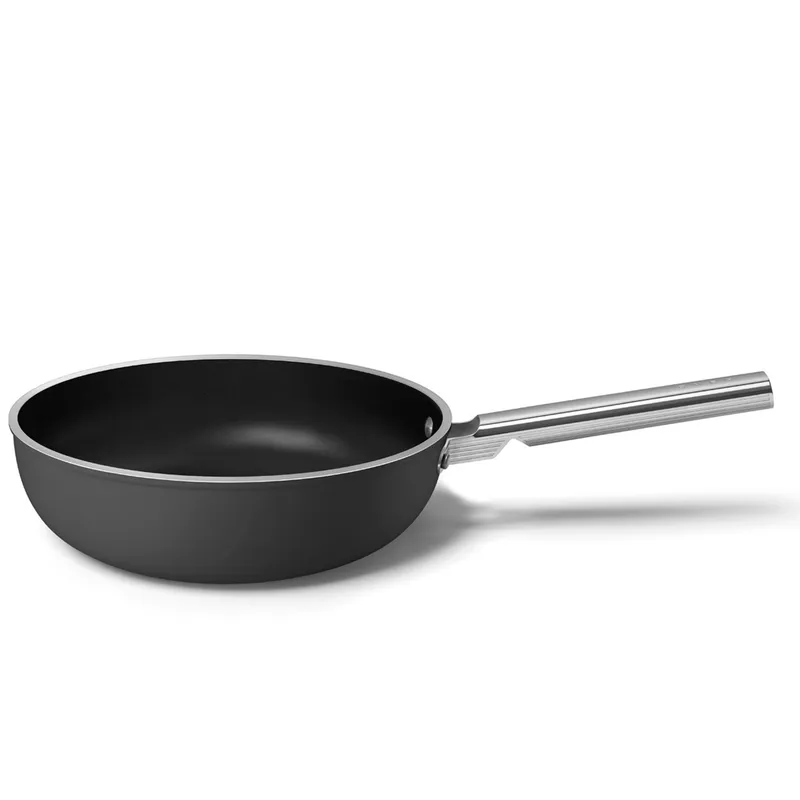 Smeg Wokpanna 30 cm, svart