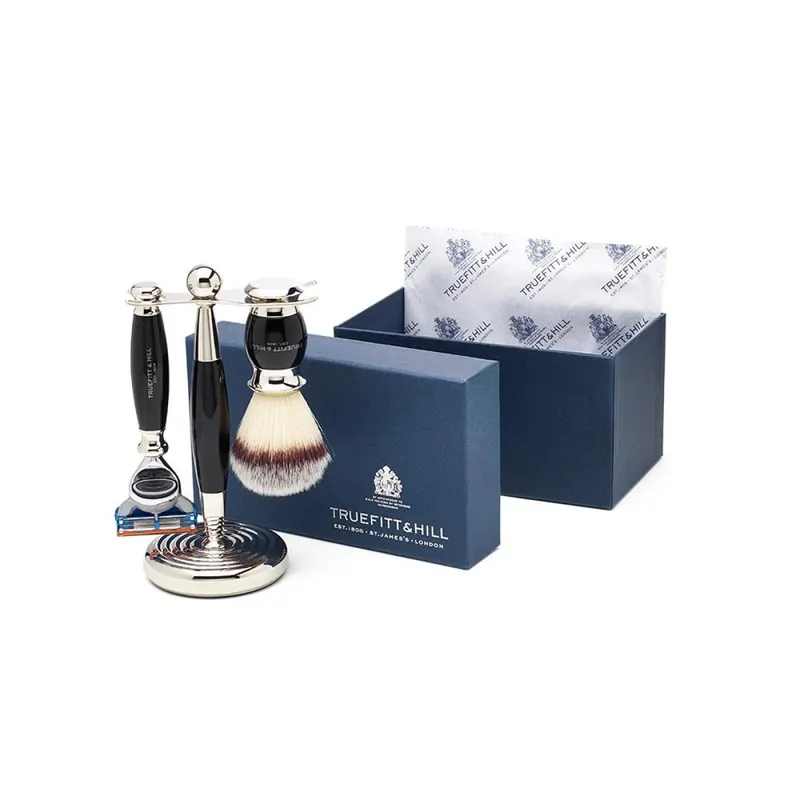 Truefitt & Hill Edwardian Shaving Set – Blue Opal – Gillette Fusion