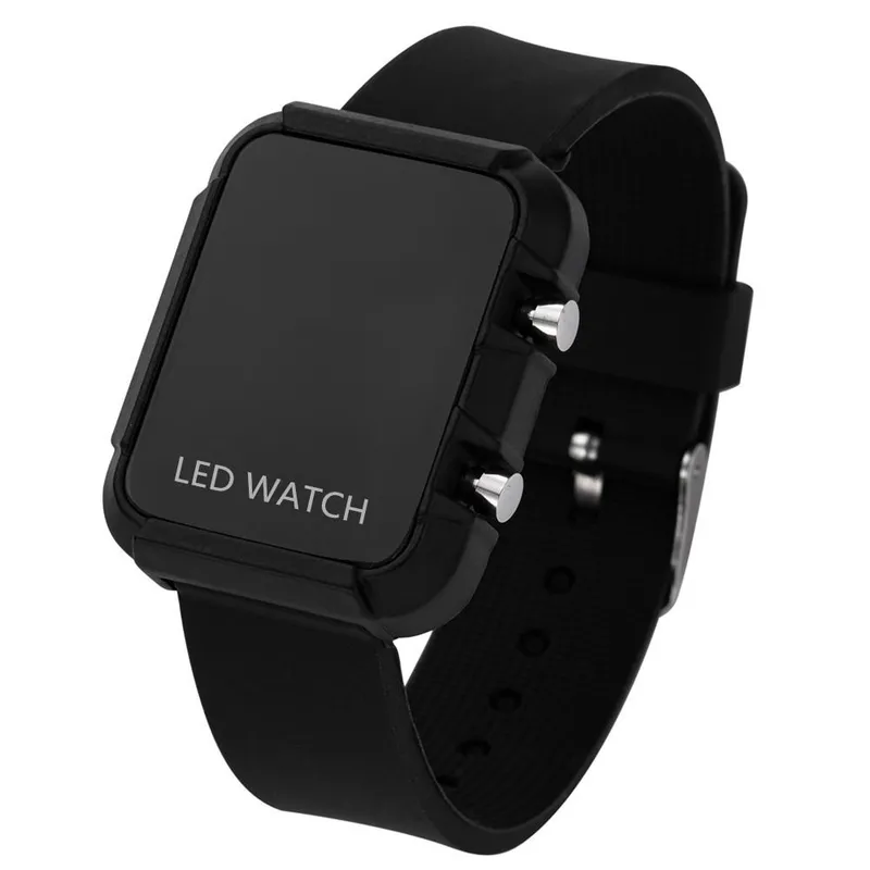 Digitala armbandsklockor för kvinnor Toppar Märke Lyx Damarmbandsur Sport Snyggt mode LED-klocka Dam Relogio Feminino 1 piece (#0245)