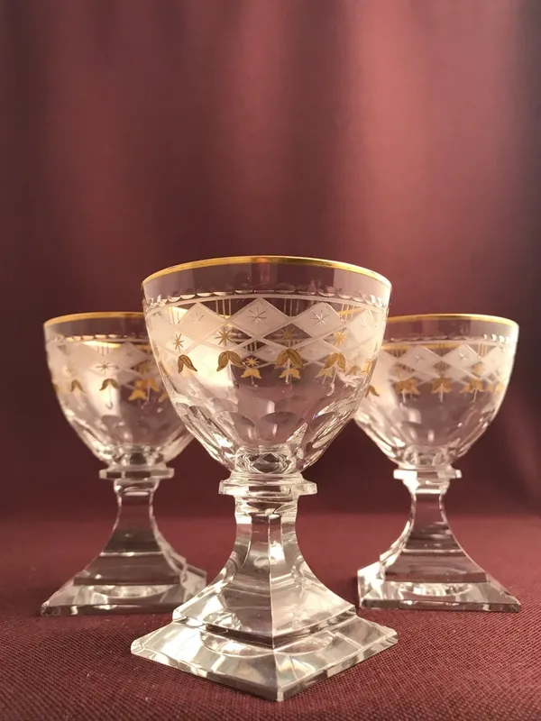 Kosta Boda – Junior – 3 st Martini glas design sen gustaviansk