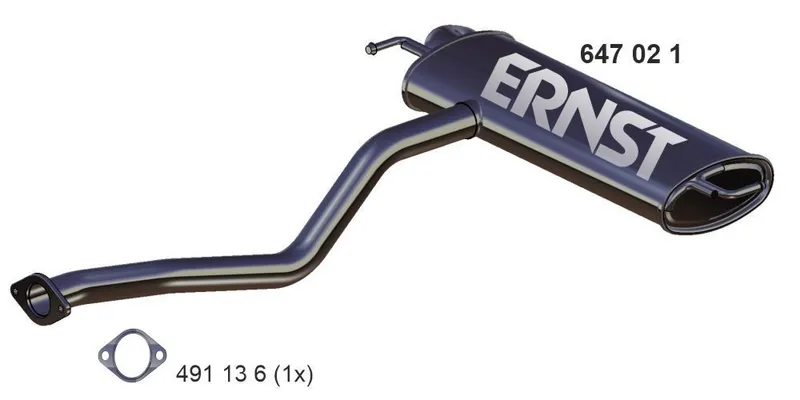 Bakre ljuddämpare ERNST 647021