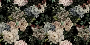 Dekorplast - Blommönster / Skala och sticka