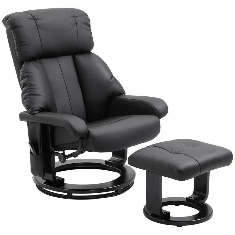Svart Massagepall 76x80x102 cm