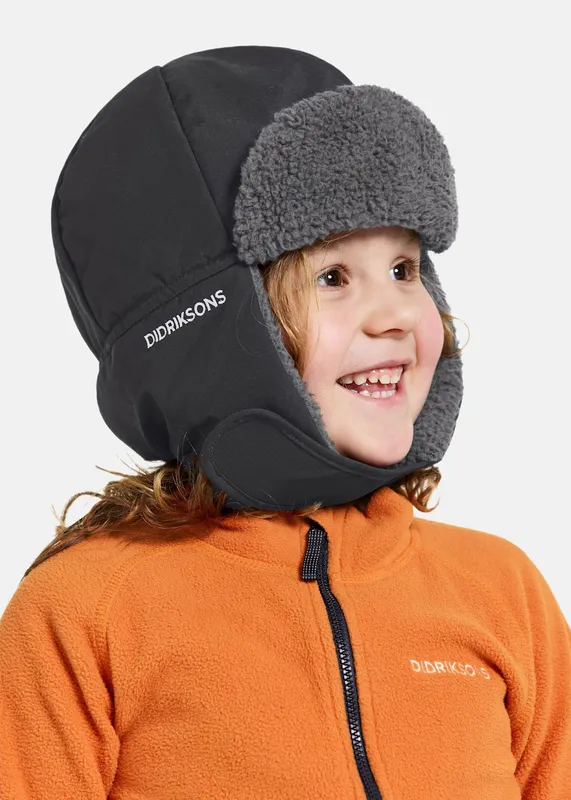Didriksons Biggles Mössa, Black, 52