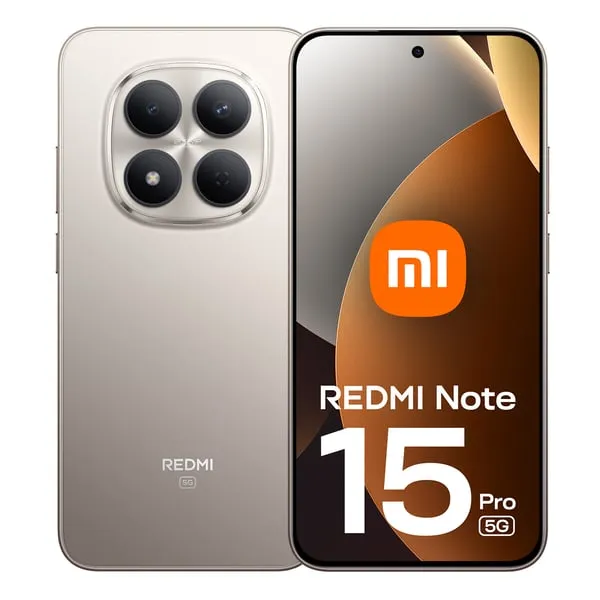 Xiaomi Redmi Note 15 Pro 5G-smartphone, 256 GB, 6,83 tum, titan