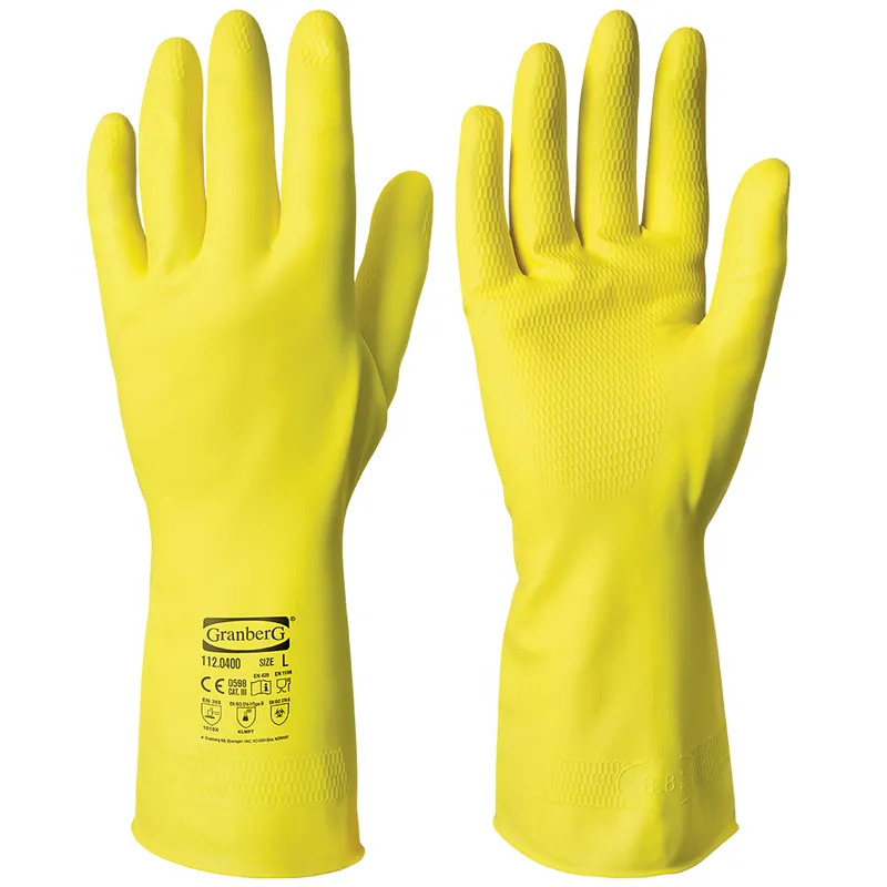 Diskhandske Latex 0400 gul stl XS