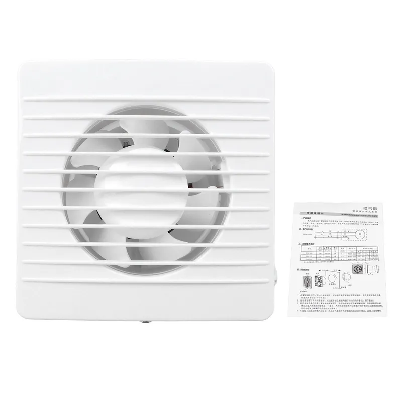 Fläkt Badrum Takfläkt Kök Ventilation Väggmonterad Kraftfull Tyst 4in 220V