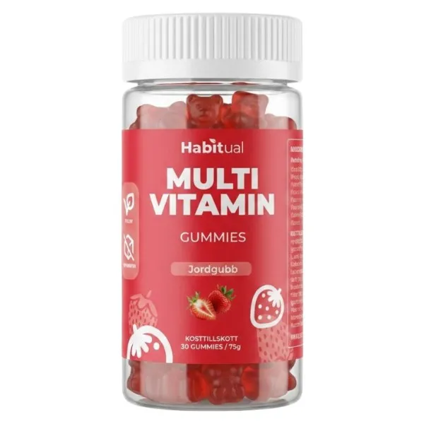 Habitual Kids Multivitamin Jordgubb Gummies 30 st