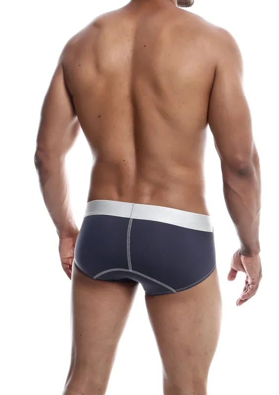 MaleBasics Microfiber Brief Grå (Storlek: Large)