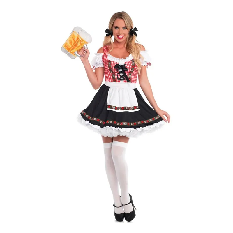 Beer Garden Klänning Deluxe Maskeraddräkt - Small