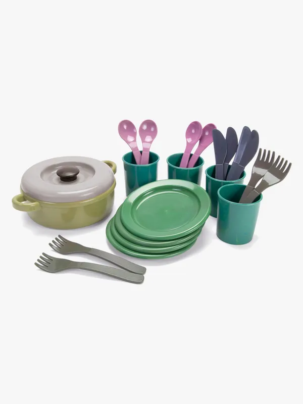 Dantoy Green Bean Middagsuppsättning – 22 Delar – Blandade Jordf