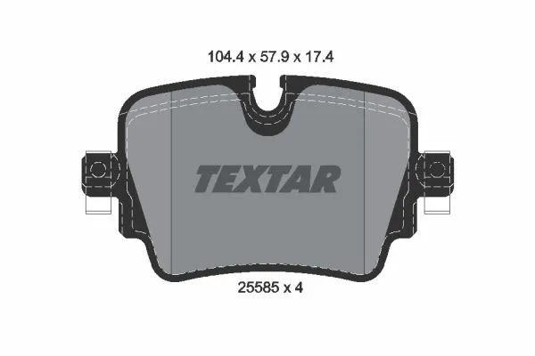 Bromsbelägg TEXTAR 2558501