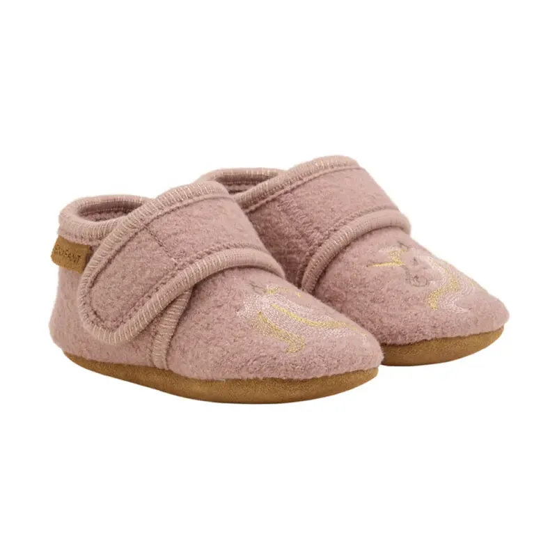 Ulltofflor med Broderi – Bark – 21/22