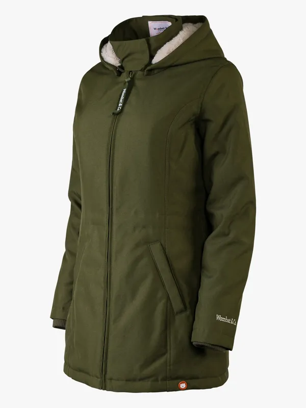 Wombat Gravidjacka, Grön/Beige, XXL