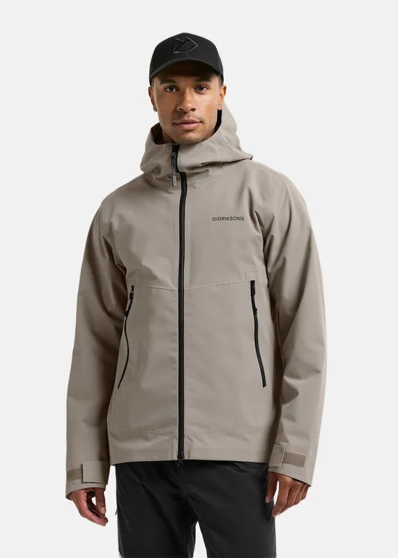 Didriksons Men’s Biak Jacket Ash Brown