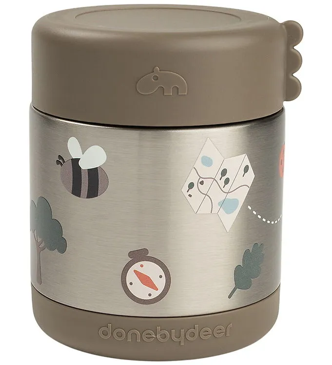 Done by Deer Termobehållare - 300 ml - Tiny Leder - Sand
