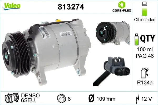 AC-kompressor VALEO 813274