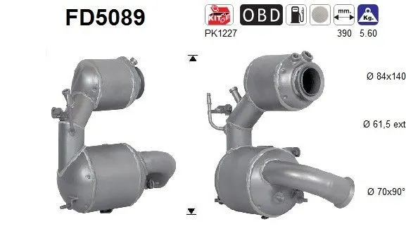 Partikelfilter (DPF) AS FD5089